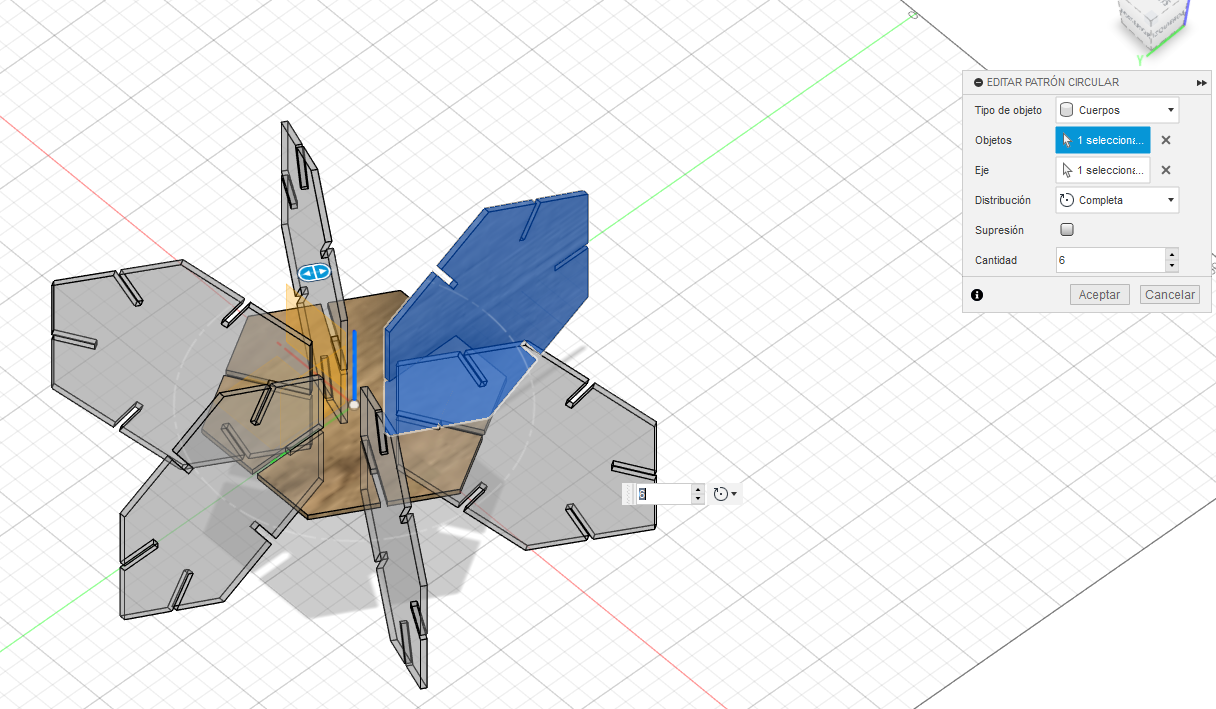 Imagen de Extrusión con Color en F360