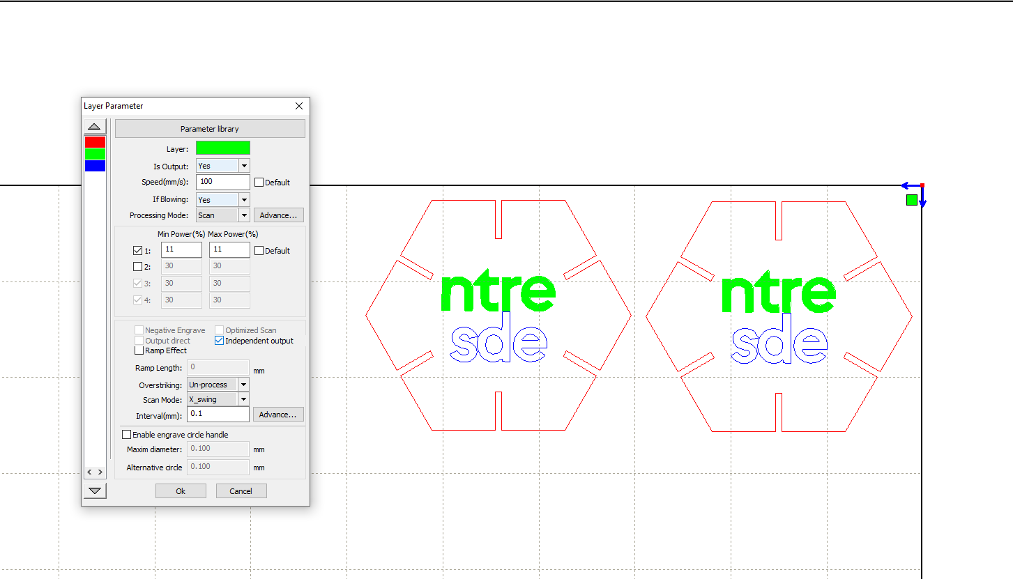 Imagen de Config 5 en RDWorks