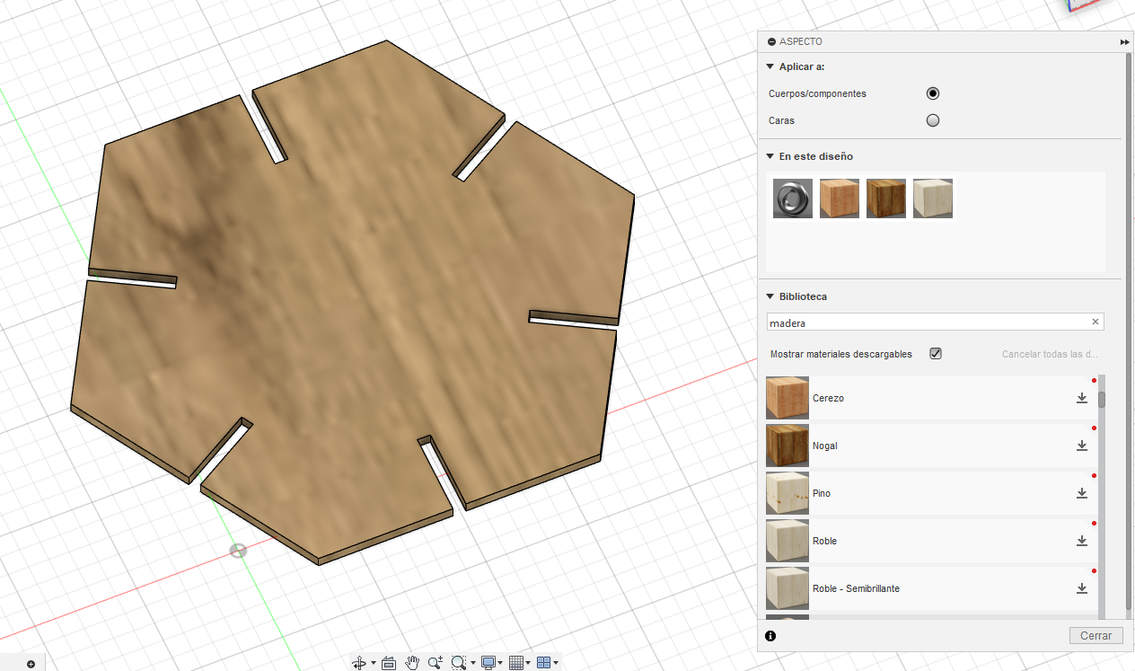 Imagen de Extrusión con Color en F360